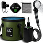 Portable Camping Shower, 6000mAh Rechargeable Shower Pump, Large Capacity Foldable Bucket, 6' 7" Filtered Shower Head, Summer Beach, Outdoor Camp Showering, Hiking, Pet Bath, RV Car Wash, Water Plant