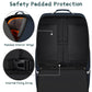 Car Seat Travel Bag - Padded Car Seat Carrier with Steel Cable Handle and Reflective Stripes, Large Durable Airport Gate Check Bag, Blue