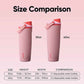 Owala FreeSip Sway Insulated Stainless Steel Water Bottle with Two-Way Spout, Built-In Straw and Bucket Handle, Made for Travel, School, and Sports, 40oz, BPA Free, Leak Proof, Pink Angel Food Cake