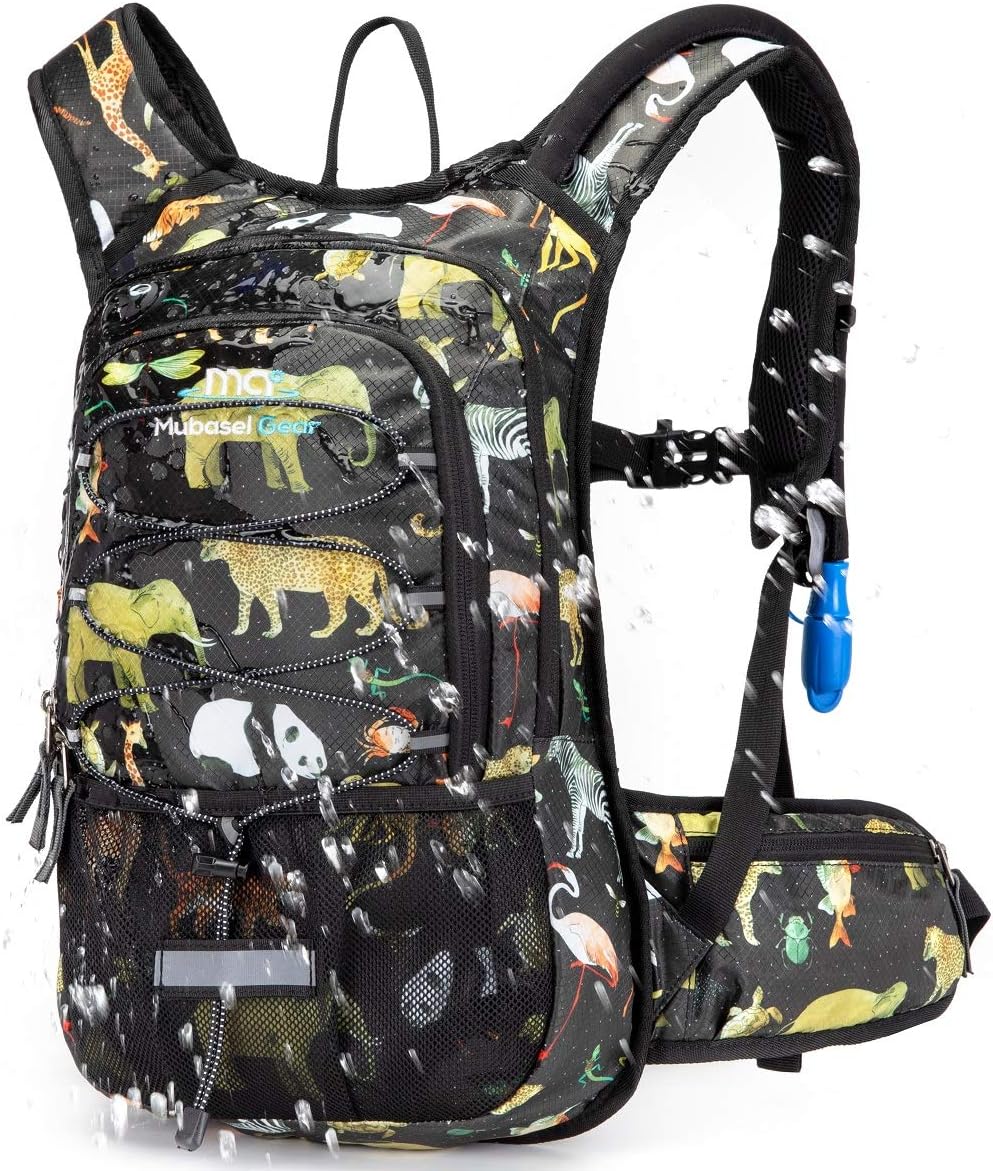15L Insulated Hydration Backpack Pack with 2L Water Bladder Lightweight Hiking Backpack Bag for Women Men Daypack for Hiking Running Festival Camping Biking - Roamly