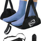 Airplane Foot Hammock, Upgraded Anti-Squeeze Foot Rest for Plane Travel - Relax Your Feet with Better Support, Thickened Foam, Portable Design, and More Comfortable Foot Sling