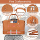 Weekender Bag for Women, Travel Duffel Bag Carry On Overnight Bag with Shoe Compartment Large Nylon Travel Weekend Tote Bag - Roamly