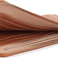 Leatherology Cognac Slim Zip Travel Wallet - Compact and lightweight, Versatile storage, Zip closure - Roamly