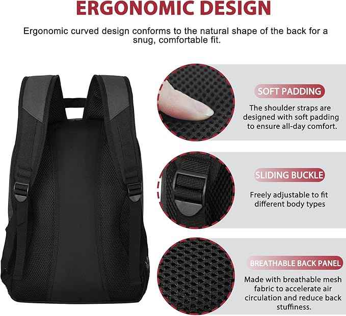LARIPOP Soccer Backpack Soccer Bag with Ball Holder & Shoe Compartment Youth Sports Equipment Training Bag