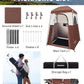 KingCamp Shower Tent, Portable Privacy Tent Outdoor Camping 1/2 Room Toilet Tents with Shower Bag & Dressing Room for Beach, Camping & Hiking