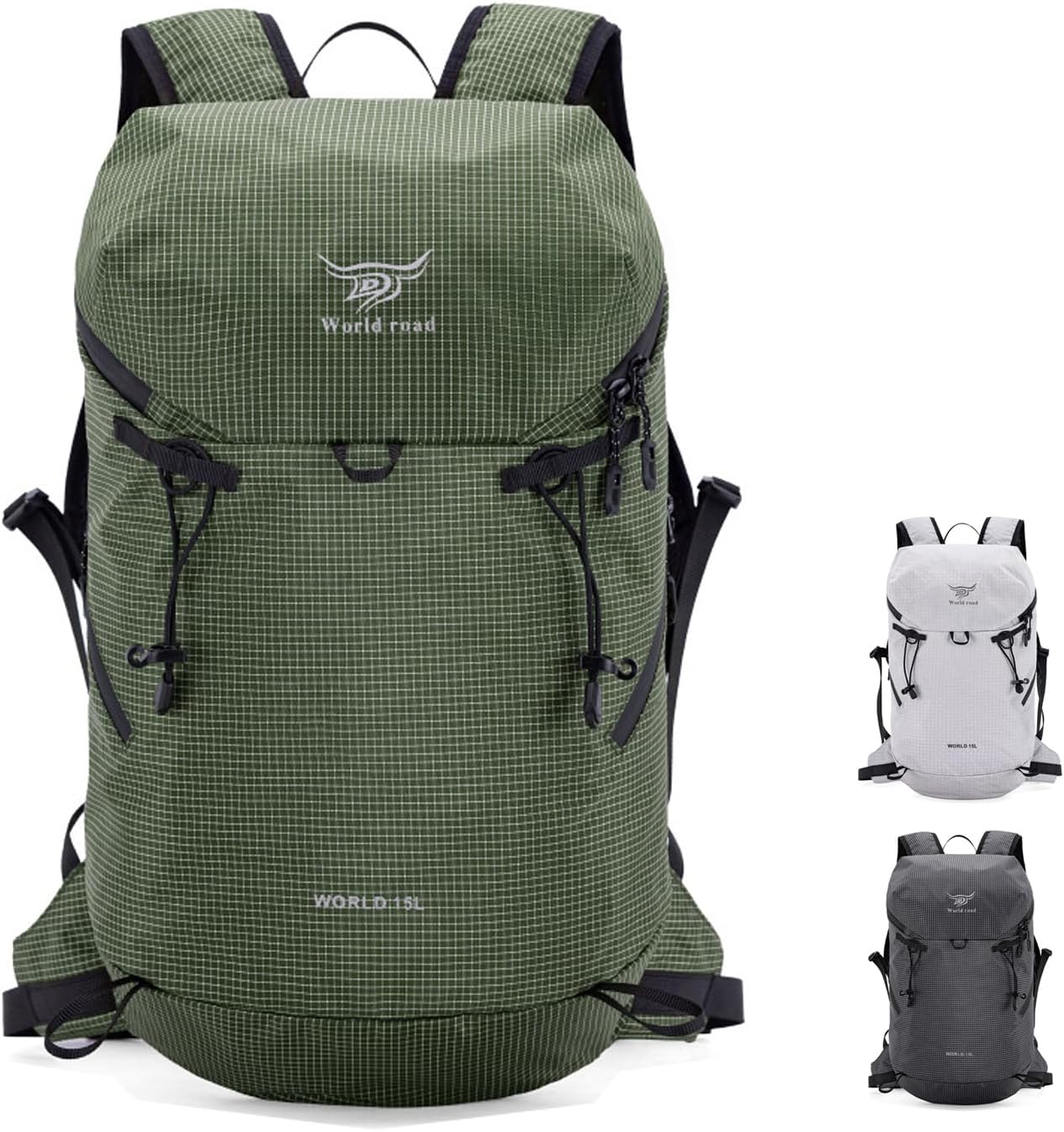 15L Hydration Backpack with 2L Water Bladder Water Backpack for Women, , Lightweight & Comfortable Running Vest for Running, Hiking, Cycling, Climbing, Camping, Biking,Rave - Roamly