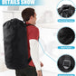 Laundry Bag Backpack,Olosar Extra Large Travel Laundry Bag with Mesh Pocket & Adjustable Shoulder Straps,Dirty Clothes Travel Bag for College Students Dorm,Apartment(Black)