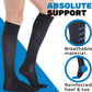 ABSOLUTE SUPPORT Cotton Compression Socks for Women & Men 20-30 mmhg Knee High