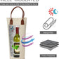 ZORMY Single Bottle Insulated Wine Tote, 1 Bottle Wine Carrier Bag Padded Wine Cooler Perfect Wine Lover's or Wedding Gift-White