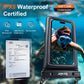 [Floatable 2 Pack Floating Waterproof Phone Pouch Case Up to 8.5", IPX8 Waterproof Phone Double Bag, Dry Bag for iPhone 16 15 14 13 Pro Max Galaxy S24+ S23, Beach Cruise Ship Essentials
