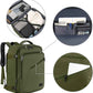 MATEIN Expandable Air Travel Backpack, Light Weight Carry on Backpack with Trolley Sleeve, Water Resistant Daypack for Hiking, Gifts for Men who Like to Travel, Dark Green
