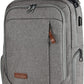 KROSER Laptop Backpack Large Computer Backpack Fits up to 17.3 Inch Laptop with USB Charging Port Water-Repellent Casual Daypack for Travel/Business/College/Women/Men-Grey - Roamly