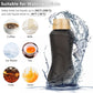 Collapsible Water Bottles,650ml,Leak Proof,Reuseable BPA Free Silicone Foldable Water Bottles,Durable Lightweight for Travel Gym Camping Hiking,Compact Size Portable Sports Water Bottle (Black)