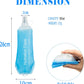 AXEN Soft Flask TPU Foldable Running Hydration Flask, Soft Collapsible Water Bottle for Hydration Pack Cycling Marathon Running Hiking