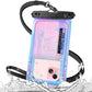 IP68 Large Floating Waterproof Phone Pouch, Water Proof Cell Phone Dry Bag, Waterproof Phone Case for iPhone Galaxy Google, Purple
