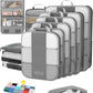 10 Set Compression Packing Cubes for Travel Essentials,Compressible Expandable Packing Cubes for Suitcase,OlarHike Luggage Organizer Bags for Travel,Handy Helper for Organizing Clothes(Gray) - Roamly
