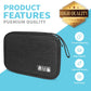 Electronics Organizer Travel Case,Electronic Accessories Storage Bag,Portable Waterproof Cable Organizer Bag,Travel Cord Organizer Bag for Small Charging Cord Storage,Cables,SD Card (Black)