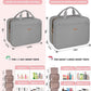 Grey Toiletry Bag, Makeup Organizer, Travel Bag For Women Mens Toiletries, Waterproof with Hanging Hook, Large Capacity