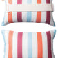 Outdoor Beach Chair Head Resting Pillow, Pool Lounge Chair Pillows with Insert and Adjustable Elastic Stripe for Recliner Sunbrella Neck Attachment, 2 Pack Size 11”*16” Strip II Red