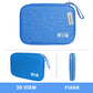 Electronics Travel Organizer,Portable Waterproof Electronic Travel Storage Bag for Small Charging Cord Storage,Charger,Small Electronics,SD Card etc,for Travel,Business -Sky Blue