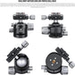 Leofoto Professional Camera Tripod, 62" Compact Carbon Fiber Tripod for DSLR Video Camcorder, 4 Leg Sections, 360° Ball Head, Max Load 25KG/55Lb (LS-364CX+LH-47)