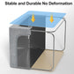 GoMaihe Clothes Storage Bin with Metal Frame: 6-Pack Stackable Closet Storage Bin with Lid & Clear Window, Sweater Boxes Storage for Closet Bedding Clothing Storage Organizer 40L