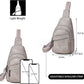 Sling Bag Crossbody Bags for Women Small Cross Body Bag Fanny Packs Chest Sling Purse for Daily Travel Leisure Sport