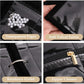 Travel Jewelry Case Organizer for Women, Jewelry Binder with 6 Clear Zipper Pouches