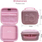 Hard Camera Case Bag Compatible with Canon EOS Rebel T7/T100/T6/R50/R6 or Kodak Pixpro AZ405/AZ425/AZ255/AZ401/AZ252/AZ528 DSLR Camera,for Canon Sony Kodak Panasonic Nikon Mirrorless Camera,Pink