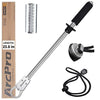 Fish Gripper with Scale, 23.8" Corrosion-Resistant Stainless Steel Fish Lip Gripper, 4.2mm Wide Opening, 40LB Load Capacity & Non-Slip 360° EVA Swivel Handle, Fish Grabber Tool for Saltwater