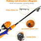 Urban Deco Kids Fishing Pole Set Portable Telescopic Kids Fishing Rod and Reel Combo Kit with Tackle Box for Beginners, Boys,Girls,Youth,Children
