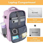 Taygeer Travel Backpack for Men Women, Airline Approved Underseat Personal Item with 17.3 inch Laptop Compartment, TSA Friendly Mochila for Business Hiking Weekend, Carry On Backpack, Orchid Purple