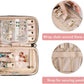 SFYBYHEART Travel Jewelry Organizer Case, Jewelry Travel Bags for Women, Small Travel Jewelry Case for Tangle-Free Earrings, Necklaces, Rings Storage, Travel Accessories, Black