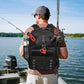 Fishing Tackle Backpack,Tackle Bags with 2 Rod Holders,Water-Resistant Tackle Bag Storage Bag for Fishing Gear(Black)