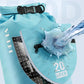 HEETA Waterproof Dry Bag with Front Zippered Pocket for Women Men, 5L/10L/20L/30L/40L Roll Top Lightweight Dry Storage Bag Backpack for Travel, Kayaking, Boating, Rafting, Camping, Hiking & Beach