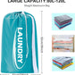 Sylfairy 2 Pack XL Laundry Bag with Strap,Heavy Duty Travel Laundry Bag,Rip-Stop Dirty Clothes Shoulder Bag with Drawstring,Easy Fit a Laundry Hamper or Basket Travel Essentials