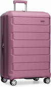 Traveler's Choice Pagosa Hardshell Expandable Luggage with Spinner Wheels, Mauve, 30-Inch Large