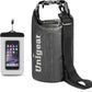 Unigear Dry Bag Waterproof, 2L/5L/10L/20L/30L/40L Floating and Lightweight Bags for Kayaking, Boating, Fishing, Swimming and Camping with Waterproof Phone Case