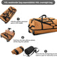 Vomgomfom 32" Soft-Sided Foldable Wheeled Travel Duffel Bag,Expandable 110L to 140L Rolling Cargo Bag with 2 Wheels and Multiple Pockets,Brown - Roamly