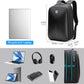 FENRUIEN Gaming Laptop Backpack 15.6 Inch, Expandable Hard Shell Backpack with USB Charging Port, Water Resistant Business Computer Backpack, Black