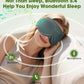 Bamboo Cotton Sleep Mask with Bluetooth Wireless Headphones - Blackout Eye Mask for Sleeping 3D Contoured Sleep Headband Ear Muffs Lengthen & Low Noise Hook for Better Experience (Grey)