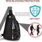 Crossbody Bags for Women Anti Theft Small Sling Handbag with Zipper Lock Vegan Leather RFID Blocking Chest Pure