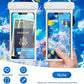 wellhouse Waterproof Phone Pouch, Waterproof Phone Case for iPhone 16 15 14 13 12 Pro Max XS Samsung, IPX8 3D Cellphone Dry Bag Beach Essentials (2 Pack - Duke Green & White7.0, 7 inch)