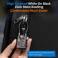 TSA Approved Cable Luggage Locks, 6 Pack, Easy Read Dials with Alloy Body