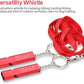 Emergency Whistles Lifeguard Safety Whistle with Lanyard and Keychain for Outdoor Camping Hiking Boating Backpacking Fishing Kayak Kids Rescue Signaling Loud Survival Whistle