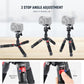 NEEWER Mini Desk Camera Tripod with Cell Phone Holder Compatible with iPhone for Video Recording Filming, 20"/50cm Small Portable DSLR Camcorder Webcam Stand, 360° Ball Head 1/4" QR Plate, TP-AAM521