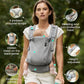 GROWNSY Baby Carrier Newborn to Toddler 7-44lbs, All Season Design with Adjustable Mesh Panel, Ergonomic Baby Carriers with Lower & Upper Buckle, Hands-Free Parenting, Gray