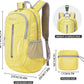 ZOMAKE 25L Ultra Lightweight Packable Backpack, Foldable Hiking Backpacks Water Resistant Small Folding Daypack for Travel(Yellow)