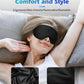 Silk Cordless Heated Eye Mask, Washable Heat Eye Compress for Dry Eye Electric Eye Heating Pad Warm Eye Mask for Eye Fatigue Stye Sinus Blepharitis MGD Gifts for Men Women