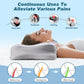 Cervical Neck Pillow for Pain Relief - Cooling Ergonomic Neck Support Pillow for Sleeping, Orthopedic Contour Memory Foam Pillows for Side, Back & Stomach Sleepers with Pillowcase (Grey)